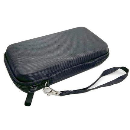 Protective Case for Rode Microphone During Travel Adventures - durable black zippered travel case with wrist strap to protect mic from impacts and light moisture