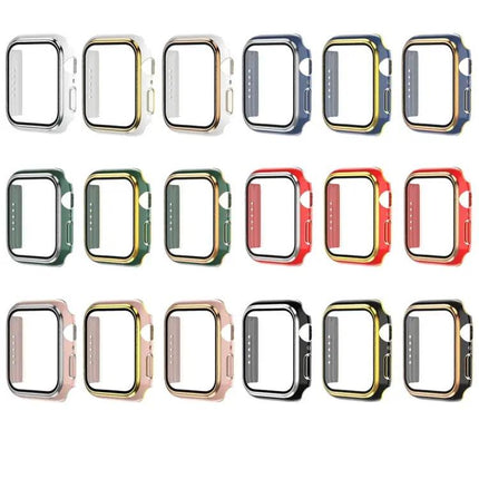 Electroplating Two-Tone PC Tempered Case For Apple Watch 42mm