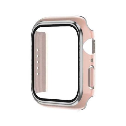 Two-Tone PC Case With Tempered Film For Apple Watch 38mm