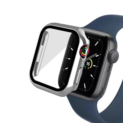 Electroplating Tempered Film Case For Apple Watch 42/44/45mm