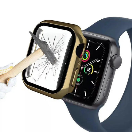 Electroplating Tempered Film Case For Apple Watch 42/44/45mm