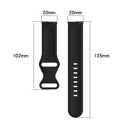 20mm Silicone Watch Band Compatible Samsung Galaxy 40/42mm
