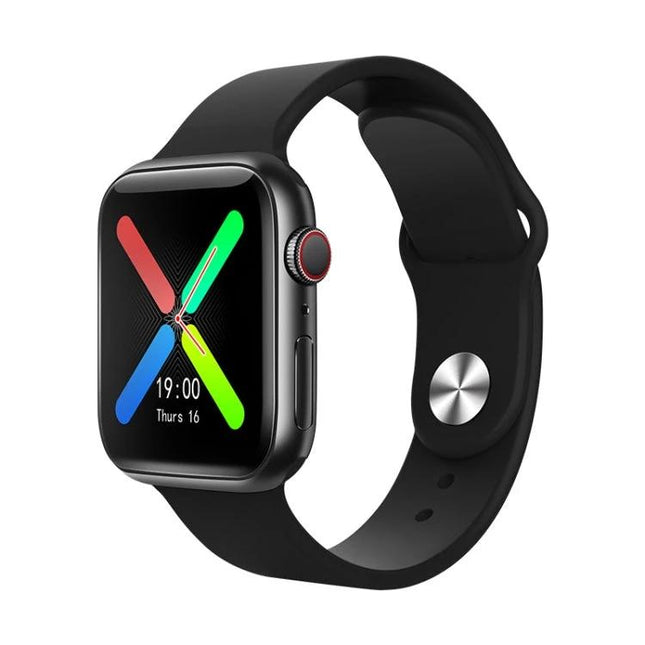 Smart Watch for Monitoring Health During Daily Activities – black smartwatch showing heart rate, steps and sleep tracking on display