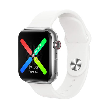 Smart Watch for Monitoring Health During Daily Activities - white fitness smartwatch showing heart rate, blood pressure, blood oxygen tracking