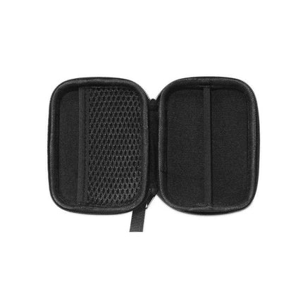 Logitech Pebble Mouse Protective Travel Storage Case open showing padded interior, mesh pocket and zipper for secure transport