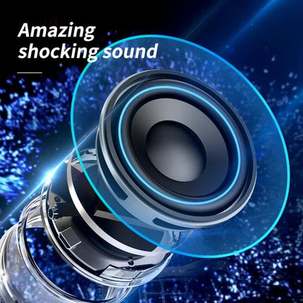 EWA Compact Bluetooth Speaker For Commutes, Travel And Home Use showcasing compact driver and mesh housing with Bluetooth 5.0
