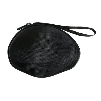 Durable Portable Storage Bag for Wireless Mouse Protection - black EVA nylon zip case with wrist strap, scratch and dust protection