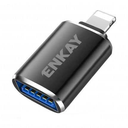 ENKAY Adapter for Daily iPhone File Transfers on the Go - compact Lightning to USB adapter for on-the-go photo and file transfers