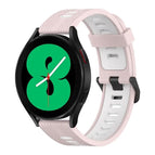 For Samsung Galaxy Watch 4 40mm / Pink+White