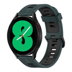 For Samsung Galaxy Watch 4 40mm / Olive Green + Black