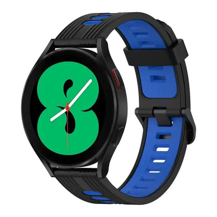 20mm Two-Color Vertical Silicone Band For Galaxy Watch 4