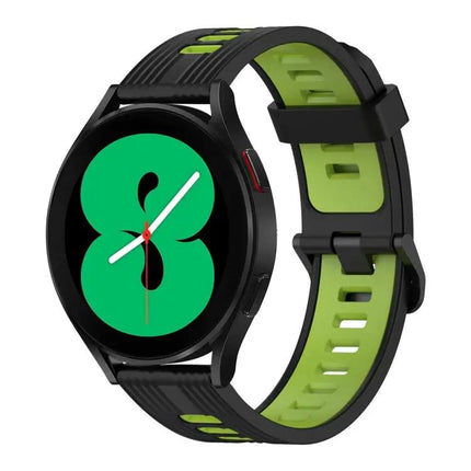 20mm Two-Color Vertical Silicone Band For Galaxy Watch 4