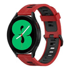 For Samsung Galaxy Watch 4 40mm / Red+Black