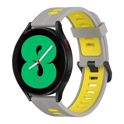 20mm Two-Color Vertical Silicone Band For Galaxy Watch 4