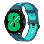 For Samsung Galaxy Watch 4 40mm / Blue+Water Duck