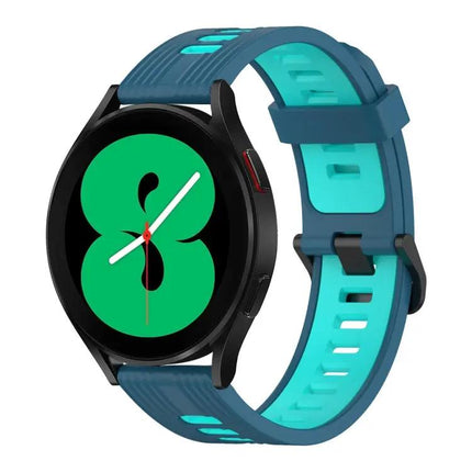 20mm Two-Color Vertical Silicone Band For Galaxy Watch 4