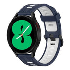 For Samsung Galaxy Watch 4 40mm / Dark Blue+White