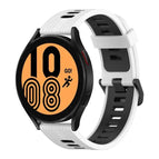 For Samsung Galaxy Watch 4 44mm / White+Black