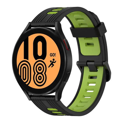 20mm Two-Color Vertical Silicone Band For Galaxy Watch 4