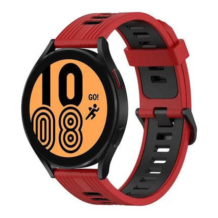20mm Two-Color Vertical Silicone Band For Galaxy Watch 4