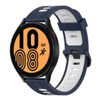 For Samsung Galaxy Watch 4 44mm / Dark Blue+White