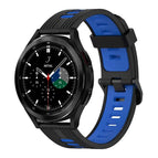 For Samsung Galaxy Watch 4 Classic 42mm / Black+Blue