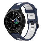For Samsung Galaxy Watch 4 Classic 42mm / Dark Blue+White