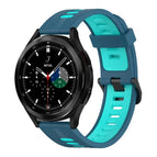 For Samsung Galaxy Watch 4 Classic 46mm / Blue+Water Duck