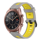 For Samsung Galaxy Watch3 41mm / Grey+Yellow