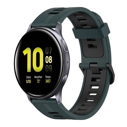 20mm Two-Tone Silicone Band for Galaxy Watch3 41mm