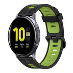 For Samsung Galaxy Watch Active 2 40mm / Black+Green
