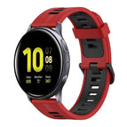 For Samsung Galaxy Watch Active 2 40mm / Red+Black
