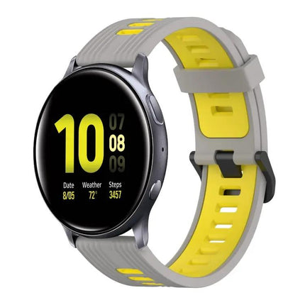 20mm Two-Tone Silicone Band for Galaxy Watch3 41mm