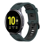 For Samsung Galaxy Watch Active 2 44mm / Olive Green + Black