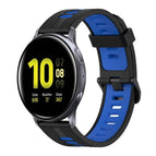 For Samsung Galaxy Watch Active 2 44mm / Black+Blue
