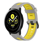 For Samsung Galaxy Watch Active 40mm / Grey+Yellow