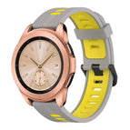For Samsung Galaxy watch 42mm / Grey+Yellow