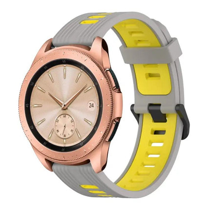 20mm Two-Tone Silicone Watch Band for Samsung Galaxy 42mm