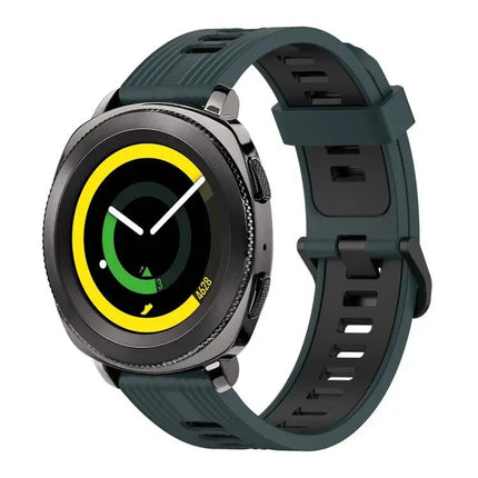 20mm Two-Tone Silicone Watch Band for Samsung Galaxy 42mm