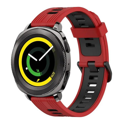 20mm Two-Tone Silicone Watch Band for Samsung Galaxy 42mm