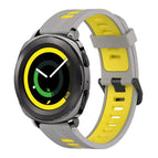 For Samsung Gear Sport / Grey+Yellow