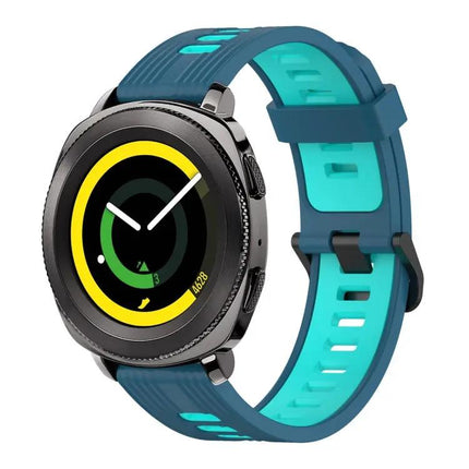 20mm Two-Tone Silicone Watch Band for Samsung Galaxy 42mm