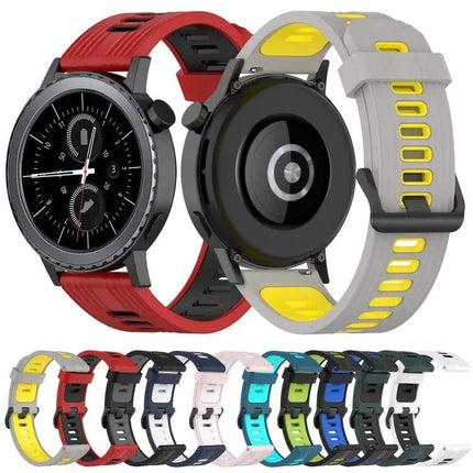 20mm Two-Tone Silicone Band For Samsung Gear S2 Classic