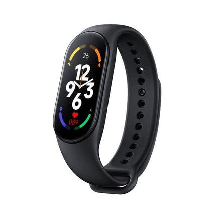 Essential Smart Watch for Monitoring Health in Daily Life – sleek black fitness tracker showing heart rate, steps and colorful activity rings