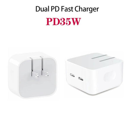 Charge Your iPhone and iPad During Daily Travel and Home Use dual PD35W fast charger with two USB‑C ports for simultaneous charging
