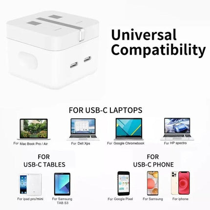 A Practical Charger for Everyday iPhone Use in the UK - compact dual-port UK plug for charging iPhone and USB-C devices while traveling or at work