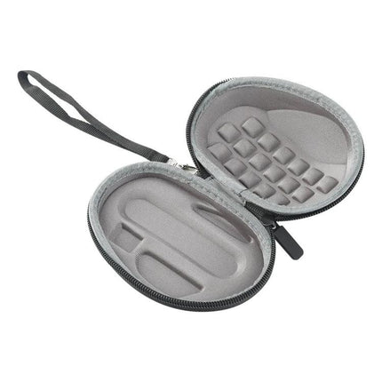 Protective Storage Bag for Logitech G502 Wireless Mouse open grey EVA case with wrist strap and molded interior