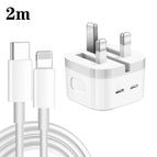 UK Plug + 2m 8 Pin Cable