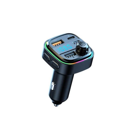 Car Bluetooth Transmitter Handsfree Audio Player With Dual USB Charger compact black FM transmitter with dual USB ports and LED display