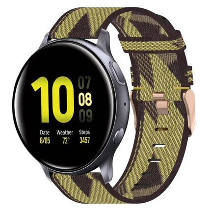 20mm Nylon Woven Band For Samsung Galaxy Watch 46/41/40mm